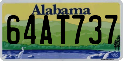 AL license plate 64AT737