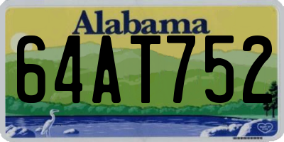 AL license plate 64AT752