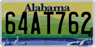 AL license plate 64AT762