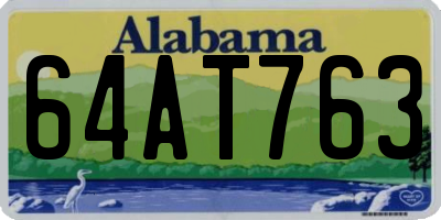 AL license plate 64AT763