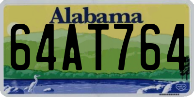 AL license plate 64AT764