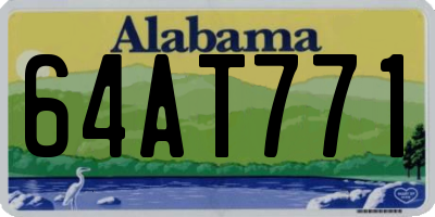 AL license plate 64AT771