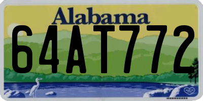 AL license plate 64AT772