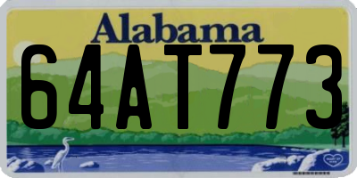 AL license plate 64AT773