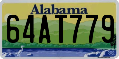 AL license plate 64AT779