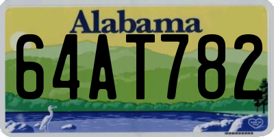 AL license plate 64AT782