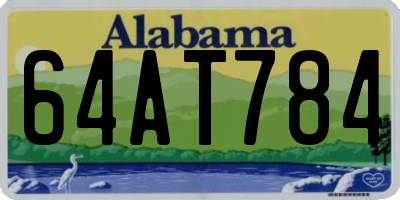 AL license plate 64AT784