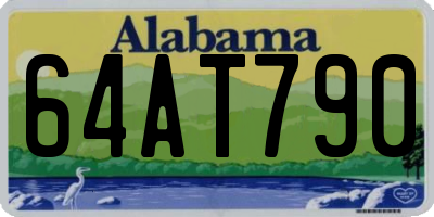 AL license plate 64AT790