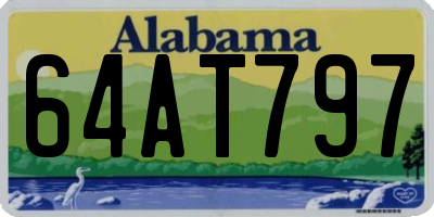 AL license plate 64AT797