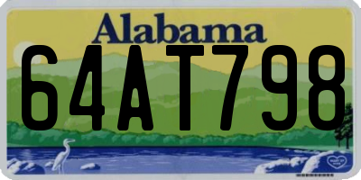 AL license plate 64AT798