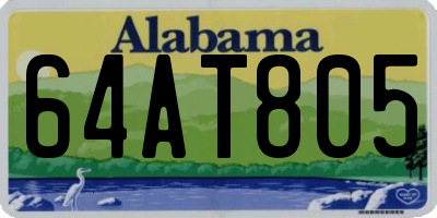 AL license plate 64AT805