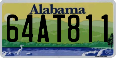 AL license plate 64AT811