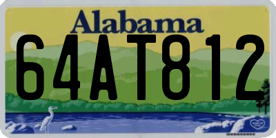 AL license plate 64AT812