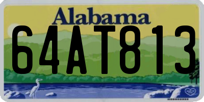 AL license plate 64AT813