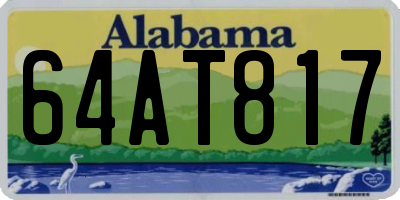 AL license plate 64AT817
