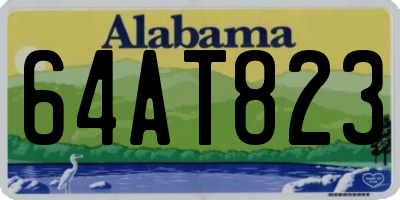 AL license plate 64AT823