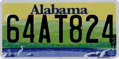 AL license plate 64AT824