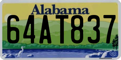 AL license plate 64AT837