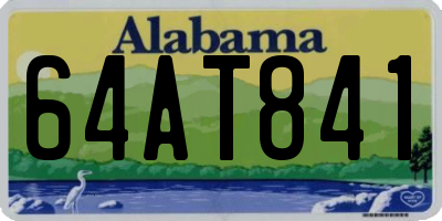 AL license plate 64AT841