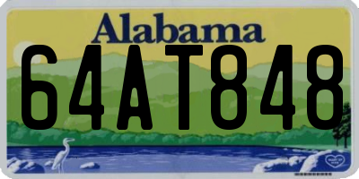 AL license plate 64AT848