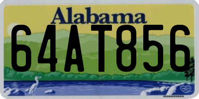 AL license plate 64AT856