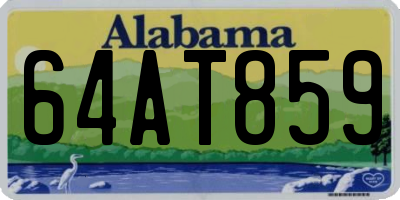 AL license plate 64AT859