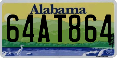 AL license plate 64AT864