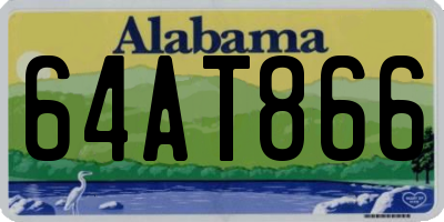 AL license plate 64AT866