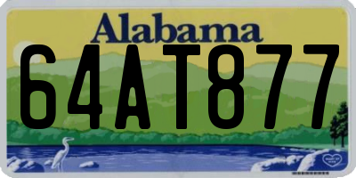 AL license plate 64AT877