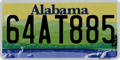 AL license plate 64AT885