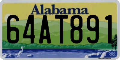 AL license plate 64AT891
