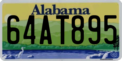 AL license plate 64AT895