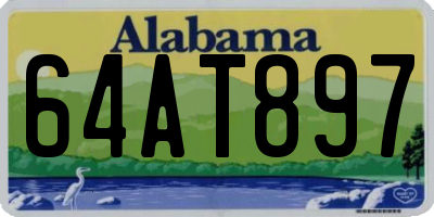 AL license plate 64AT897