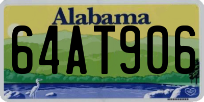 AL license plate 64AT906