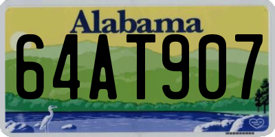 AL license plate 64AT907