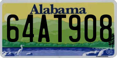 AL license plate 64AT908