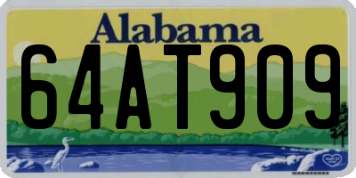 AL license plate 64AT909