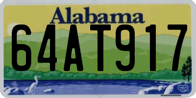 AL license plate 64AT917