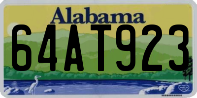 AL license plate 64AT923
