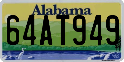 AL license plate 64AT949