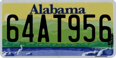 AL license plate 64AT956