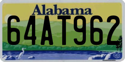 AL license plate 64AT962