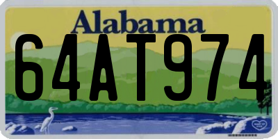 AL license plate 64AT974