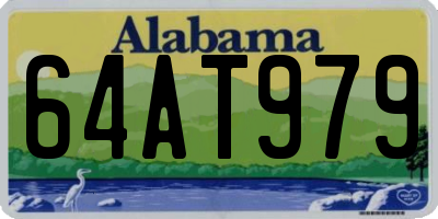 AL license plate 64AT979