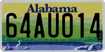 AL license plate 64AU014
