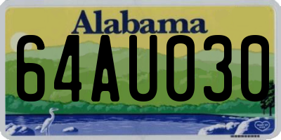 AL license plate 64AU030