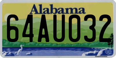AL license plate 64AU032