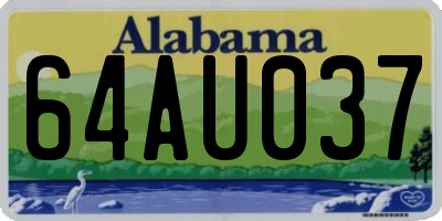 AL license plate 64AU037