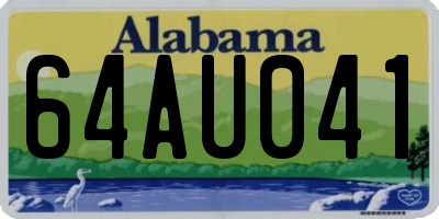 AL license plate 64AU041