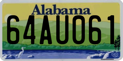 AL license plate 64AU061